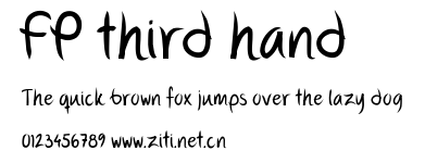 FP third hand.ttf字體轉換器圖片