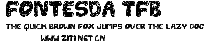 FONTESDA TFB.ttf字體轉換器圖片
