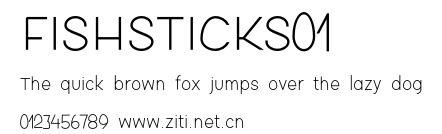 FISHSTICKS01.otf字體轉換器圖片