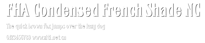FHA Condensed French Shade NC.otf字體轉換器圖片