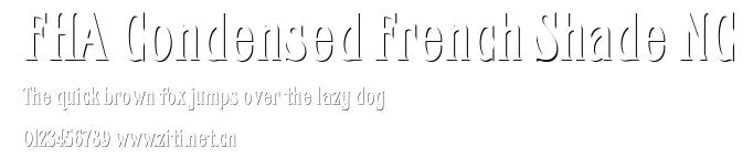 FHA Condensed French Shade NC.ttf字體轉換器圖片