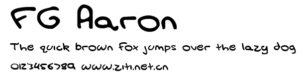 FG Aaron.ttf字體轉換器圖片