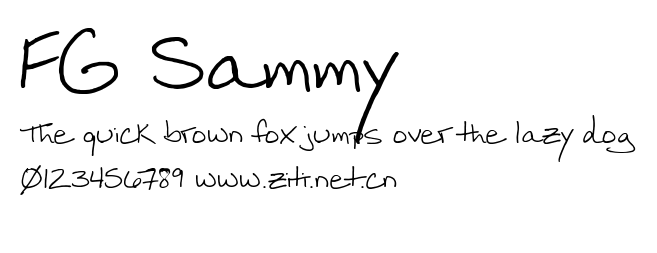 FG Sammy.ttf字體轉換器圖片