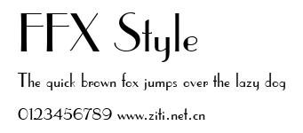 FFX Style.ttf字體轉換器圖片