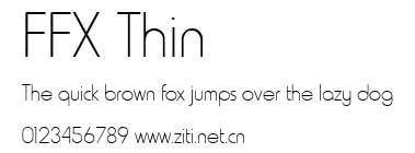 FFX Thin.ttf字體轉換器圖片