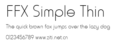 FFX Simple Thin.ttf字體轉換器圖片