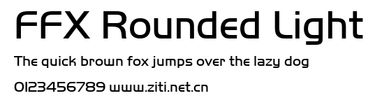 FFX Rounded Light.ttf字體轉換器圖片