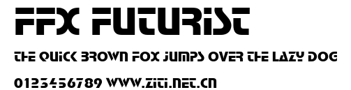 FFX Futurist.ttf字體轉換器圖片
