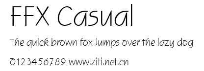 FFX Casual.ttf字體轉換器圖片