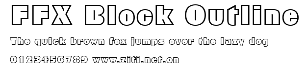 FFX Block Outline.ttf字體轉換器圖片
