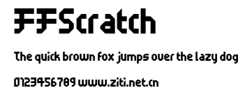 FFScratch.ttf字體轉換器圖片