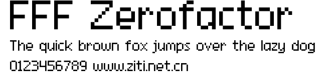 FFF Zerofactor.ttf字體轉換器圖片