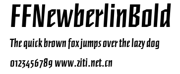 FFNewberlinBold.ttf字體轉換器圖片