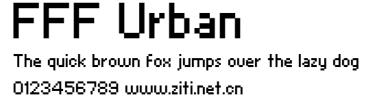 FFF Urban.ttf字體轉換器圖片