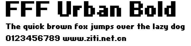 FFF Urban Bold.ttf字體轉換器圖片