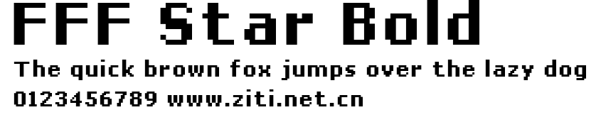 FFF Star Bold.ttf字體轉換器圖片