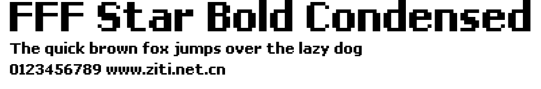 FFF Star Bold Condensed.ttf字體轉換器圖片