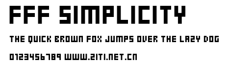 FFF Simplicity.ttf字體轉換器圖片