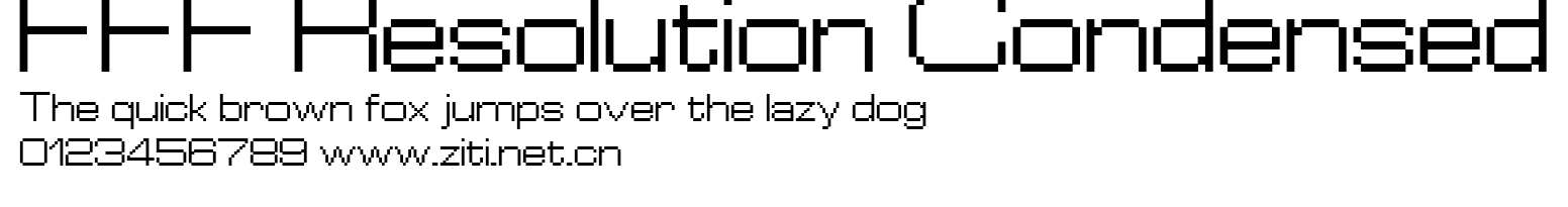 FFF Resolution Condensed.ttf字體轉換器圖片