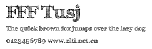 FFF Tusj.ttf字體轉換器圖片