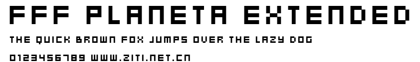 FFF Planeta Extended.ttf字體轉換器圖片