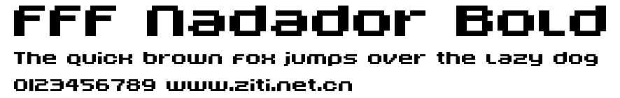 FFF Nadador Bold.ttf字體轉換器圖片