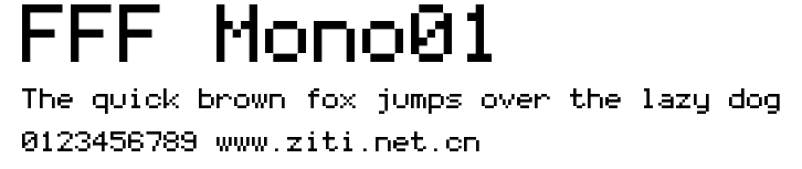 FFF Mono01.ttf字體轉換器圖片