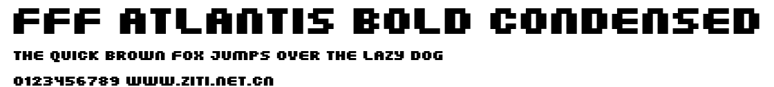 FFF Atlantis Bold Condensed.ttf字體轉換器圖片