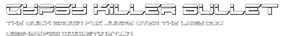 Gypsy Killer Bullet.ttf字體轉換器圖片