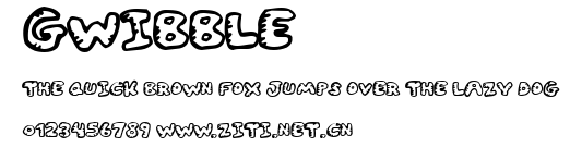 Gwibble.ttf字體轉換器圖片