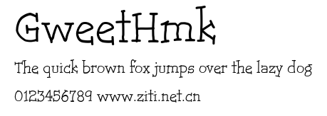 GweetHmk.ttf字體轉換器圖片