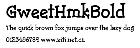 GweetHmkBold.ttf字體轉換器圖片
