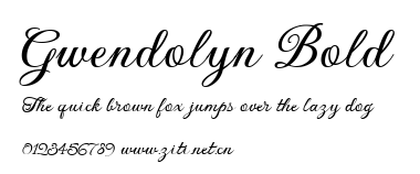 Gwendolyn Bold.ttf字體轉換器圖片