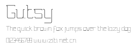 Gutsy.ttf字體轉換器圖片