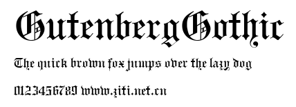 GutenbergGothic.ttf字體轉換器圖片