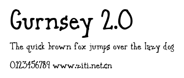 Gurnsey 2.0.ttf字體轉換器圖片