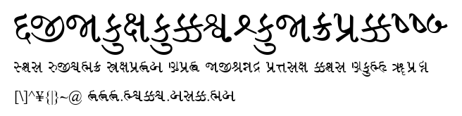 GujaratiRajkotSSK.ttf字體轉換器圖片