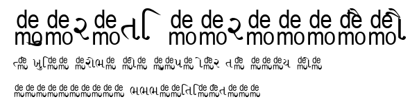 Gujrati Saral-DEMO.ttf字體轉換器圖片