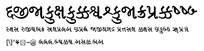 GujaratiRajkotSSK.ttf字體轉換器圖片