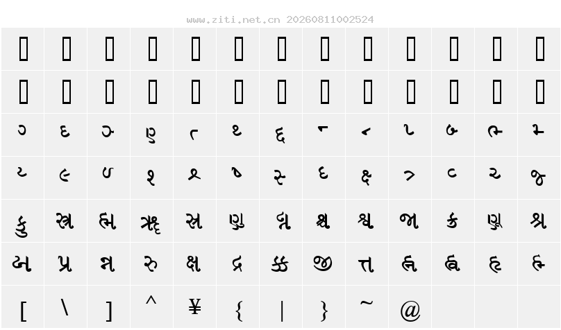 字符映射圖