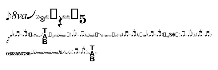 Guitar Pro 5.ttf字體轉換器圖片