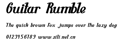 Guitar Rumble.ttf字體轉換器圖片