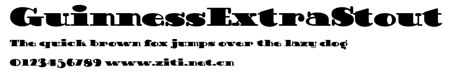 GuinnessExtraStout.ttf字體轉換器圖片