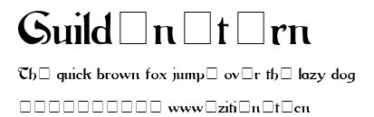 Guildenstern.ttf字體轉換器圖片