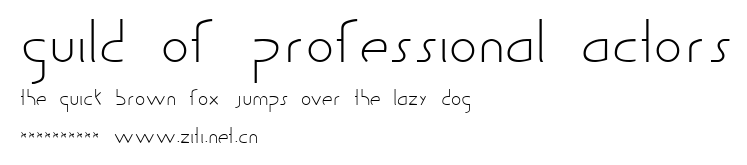 Guild of Professional Actors.ttf字體轉換器圖片