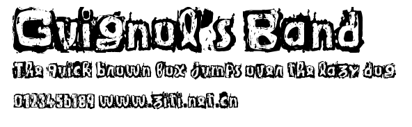Guignol's Band.ttf字體轉換器圖片