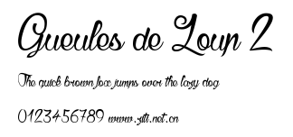 Gueules de Loup 2.ttf字體轉換器圖片