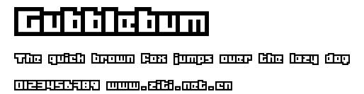 Gubblebum.ttf字體轉換器圖片