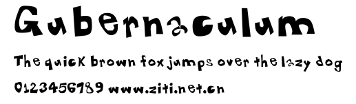 Gubernaculum.ttf字體轉換器圖片