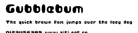 Gubblebum.ttf字體轉換器圖片